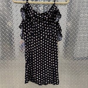 Free People Navy and White Star Print Dress